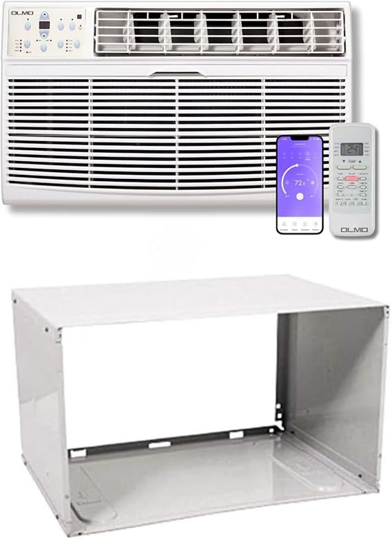 OLMO 8,000 BTU 115V Through-the-Wall AC & Heater, with Wall Sleeve