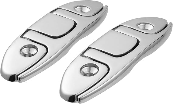 Boat Folding Cleat 4-1/2" 316 Stainless Steel Marine Flip Up Dock Cleat