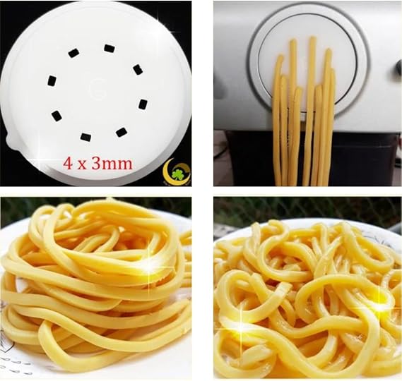 Udon Noodles Shape Disc Fit For Philips Automatic Pasta & Noodle Maker, Disc Compatible With Philips Pasta Maker Attachment Kitchen Appliance Maker Accessory (Udon Noodles4x3mm) (D10, 4x3mm)