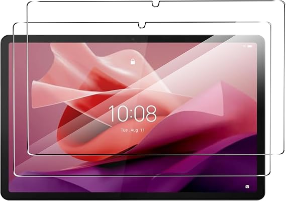 [2 Pack]Tempered Glass Compatible with Lenovo ldea Tab Pro 2025 / Lenovo Yoga Tab/Lenovo Tab P12 Screen Protector,Ultra Resistant,Anti Fingerprints,HD Clear,No Bubbles,9H Hardness Protector Film