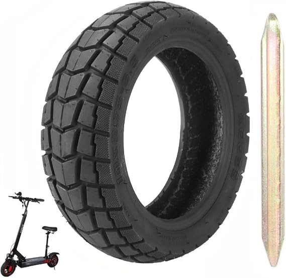 10x2.756.5 Electric Scooter Tire Tubeless Tire 10 Inch Off-Road Tubeless Tyre 10x2.70-6.5 Vacuum Tire for Speedway 5 Dualtron 3 Electric Hover-1 Alpha JOYOPR S Hiboy Titan PRO Shock Absorption