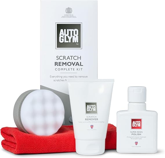 Autoglym Scratch Removal Kit For Car Paintwork | Scratch Repair Kit for Car Paintwork – Includes Scratch Remover, Super Resin Polish, Finishing Cloth & Applicator Pad