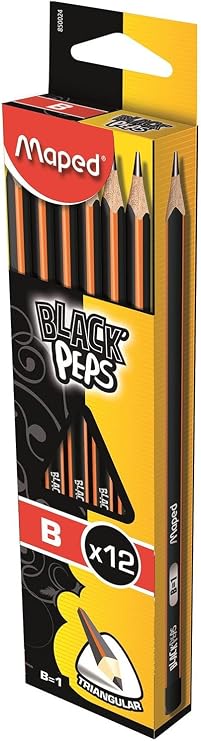 Maped Peps Pencil - Black (Pack of 12)