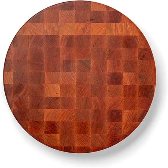 John Boos Block CHY-CCB183-R Classic Collection Cherry Wood End Grain Round Chopping Block, 18 Inches Round x 3 Inches