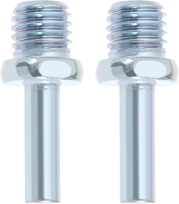 The Lord of the Tools 2PCS Drill Adapter M14 Thread to 8mm Round Shank Core Bits Adapter for Drill Power Tool Replacement Accessories 45mm Length Silver