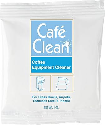Stera Sheen Coffee Equipment Cleaner, All-Purpose Brewing Equipment, Espresso, Coffee Maker Cleaner, Cafe Clean Removes Oil, Stain Buildup, from Glass, Plastic & Stainless Steel - 1 Oz. 48 Count