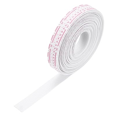 MECCANIXITY 26AWG IDC Wire Flat Ribbon Cable 5 M16.4ft Length 1.5mm Pitch 10Pin Red and White for JTAGISP Connecting