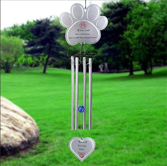 Pet Memorial Wind Chimes Gifts for Garden Patio Backyard or indooor