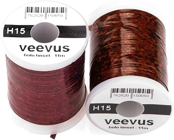 Veevus Holographic Tinsel (Cranberry, Large)