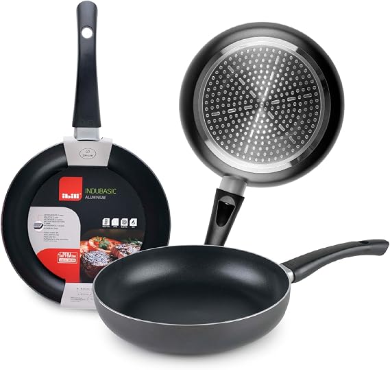 IBILI Indubasic Frying Pan Aluminium Black 16 x 16 x 6 cm