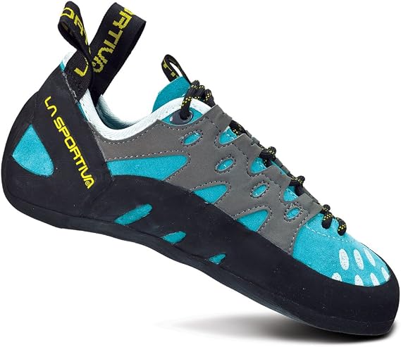La Sportiva Women's TarantuLace Performance Rock Climbing Shoe, Turquoise, 34 M EU