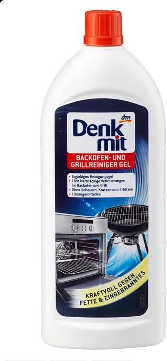 Denkmit Oven and Grill Cleaner Gel, 240 ml (8.12 ounce) - Powerful Cleaning Formula for Stubborn Grease and Grime - Made in Germany