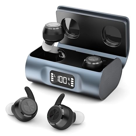OTC Hearing Aids for Seniors & Adults - Rechargeable, 25+ Hour Battery Life, Advanced Noise Cancellation, 5-Level Volume & Memory, Clear Sound, Comfort-Fit