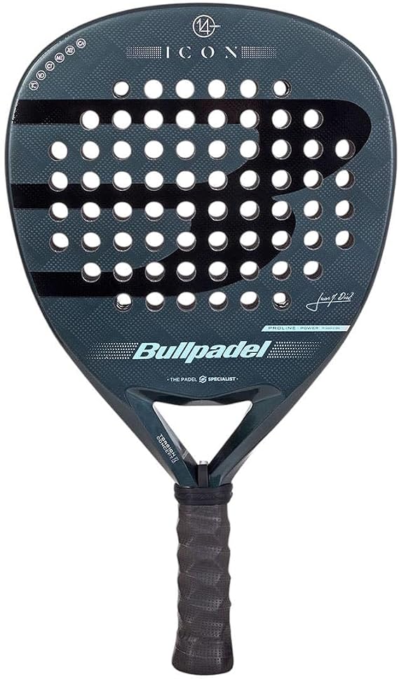 BULLPADEL Padel Racket ICON Juan Martin Diaz | Professional Diamond Shape Pala Padel | X-Tend Carbon 12k & Multieva Core | Torsion Concept & Vibradrive Technology | Power, Precision & Comfort
