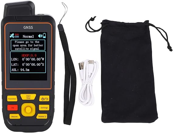 GNSS Receiver Land Meter Handheld Land Area Meter | Land Survey Measuring Instrument Color Screen for Agricultural Machinery Real time Graphics