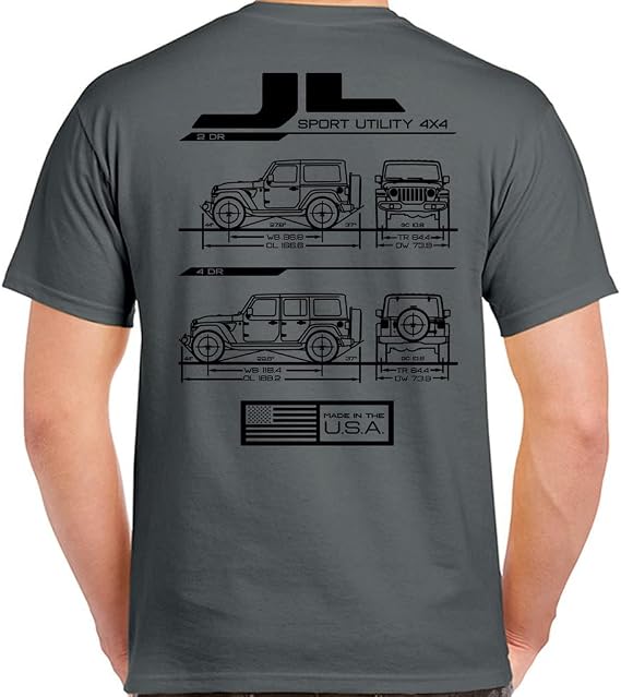 JL Blueprint T-Shirt Charcoal
