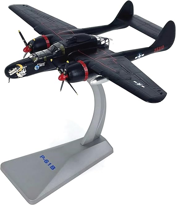 DAGIJIRD Simulation Alloy Aircraft Model 1:72 Alloy WWII USA Air Force P-61B Black Widow Fighter Model