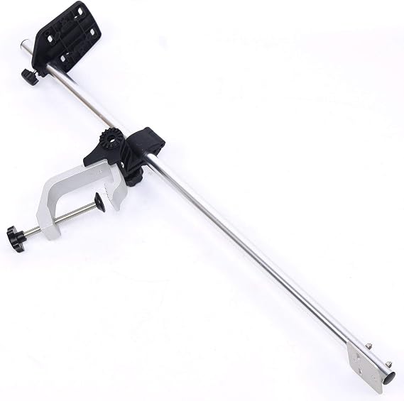 Portable Fish Finder Mount - 360 Adjustable Rotating Transducer Mounting Pole for Kayaks, Jon Boats etc.