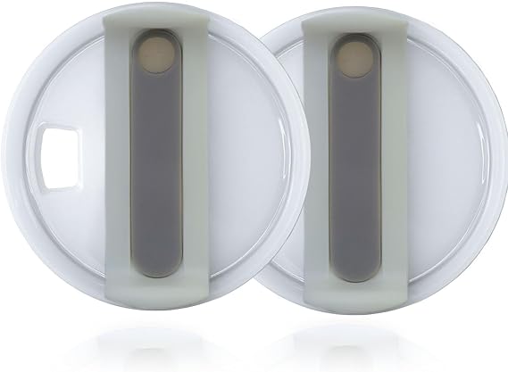 40oz Tumbler Lid for Stanley, Spill Proof Splash Resistant Tumbler Covers,Replacement cover for Stanley Cup Accessory(2 pack) (Beige-grey, 40oz)
