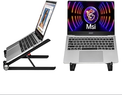 Portable Laptop Stand for Msi GT83VR Titan SLI-024 Laptop for Desk,Made of Reinforced Nylon, 304 Stainless Steel and Silicone