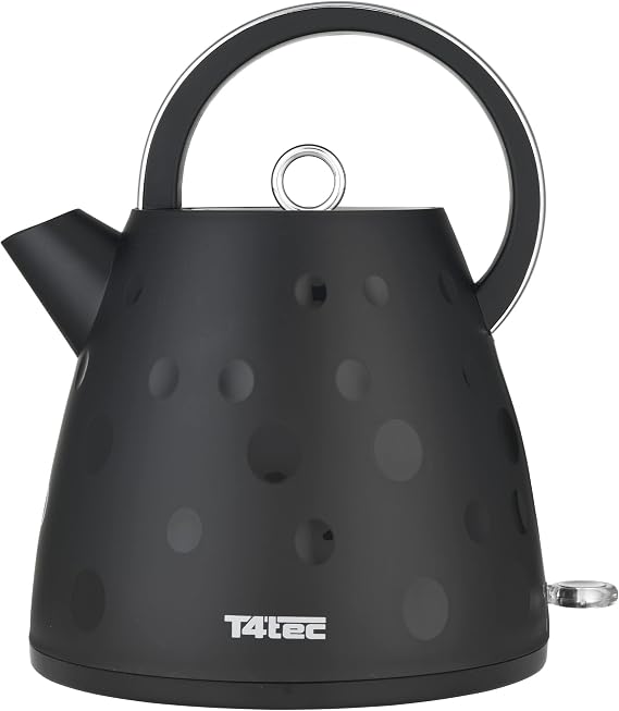 T4tec British designed Fast Boil Kettle - Black- TT - KT847UK