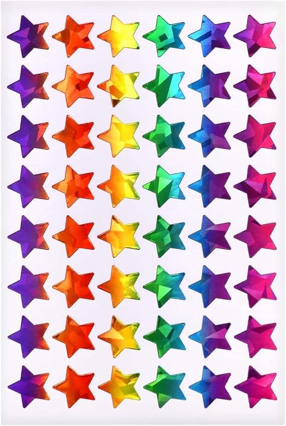 Holographic Star Stickers, 1920 Pcs Star Stickers for Teachers Incentive Charts School Classroom Student Teacher Supplies Behavior Reward Chart