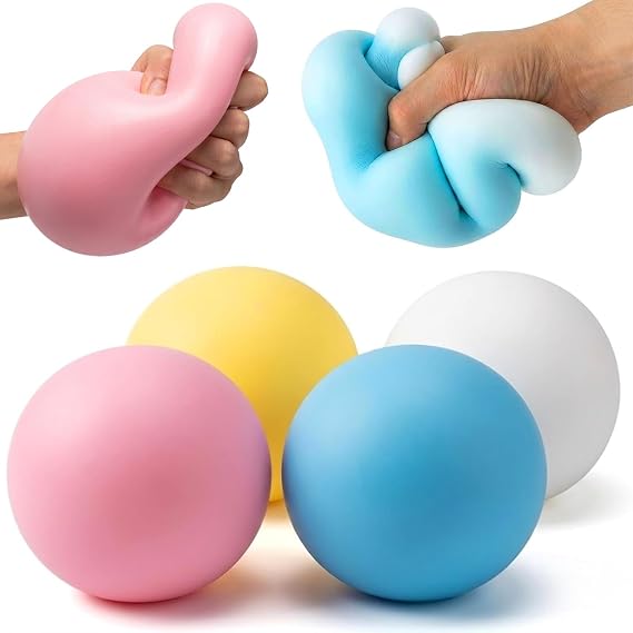 Jumbo Squishy Stress Balls,4Inch Fidget Squishies Stress Toys