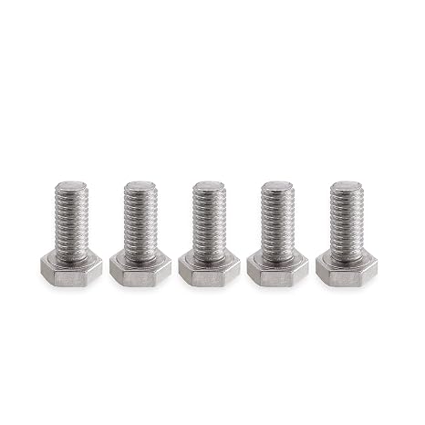 M8 Hex Head Bolt Screw, M8-1.25 x 16mm Stainless Steel 18-8 304 A2-70 Fully Threaded Hex Bolts 5pcs