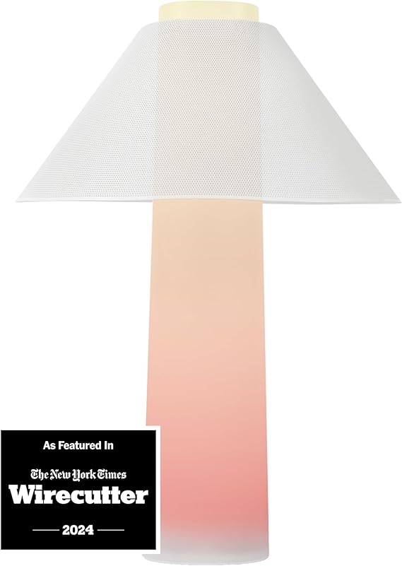 Loftie Smart Lamp - Sunrise Alarm, Wake-Up Light, Custom Color Modes, Nightstand Lamp Room Decor, Red Lights for Sleep, Morning & Evening Routines, Modern Table Lamps for Bedroom Decor, Office (White)