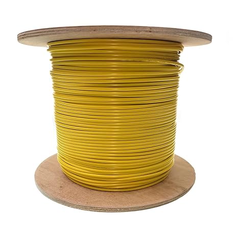 3.0mm Zipcord Fiber Optic Cable, Duplex, OS2 9/125 Singlemode, GR-409-CORE, Yellow, Riser Rated, Spool, 1000 Foot