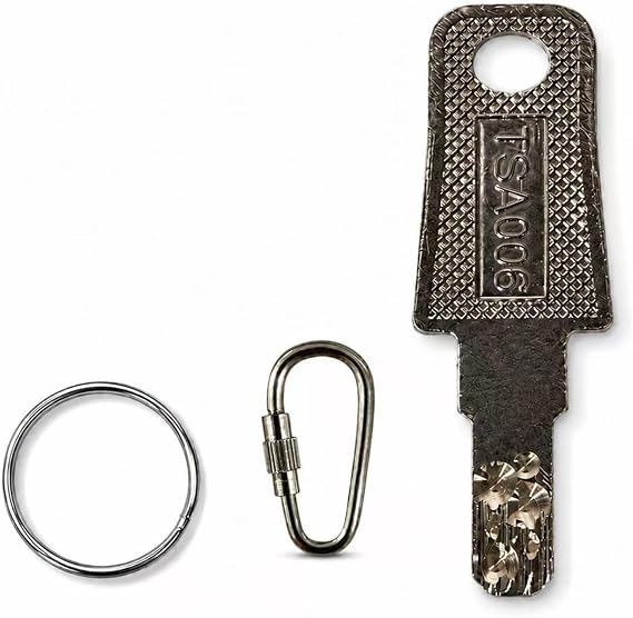 TSA006 Replacement Key for Luggage Locks, Compatible with Rimowa Suitcase, Master Key for Travel & Customs (Silver,1PCS)