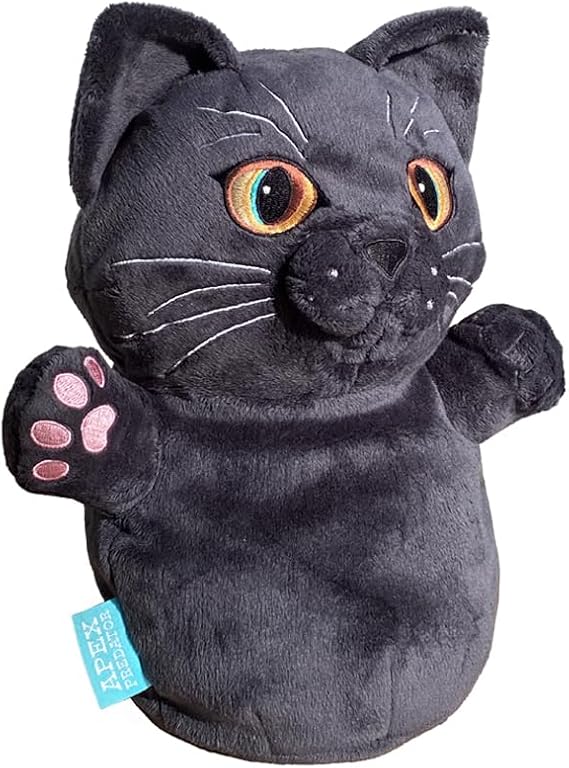 Black Cat Golf Head Cover - Cute Kitten Driver Headcover, 3D Plush Cat Golf Club Cover for 460cc Driver, Funny Golf Gift for Cat Lovers