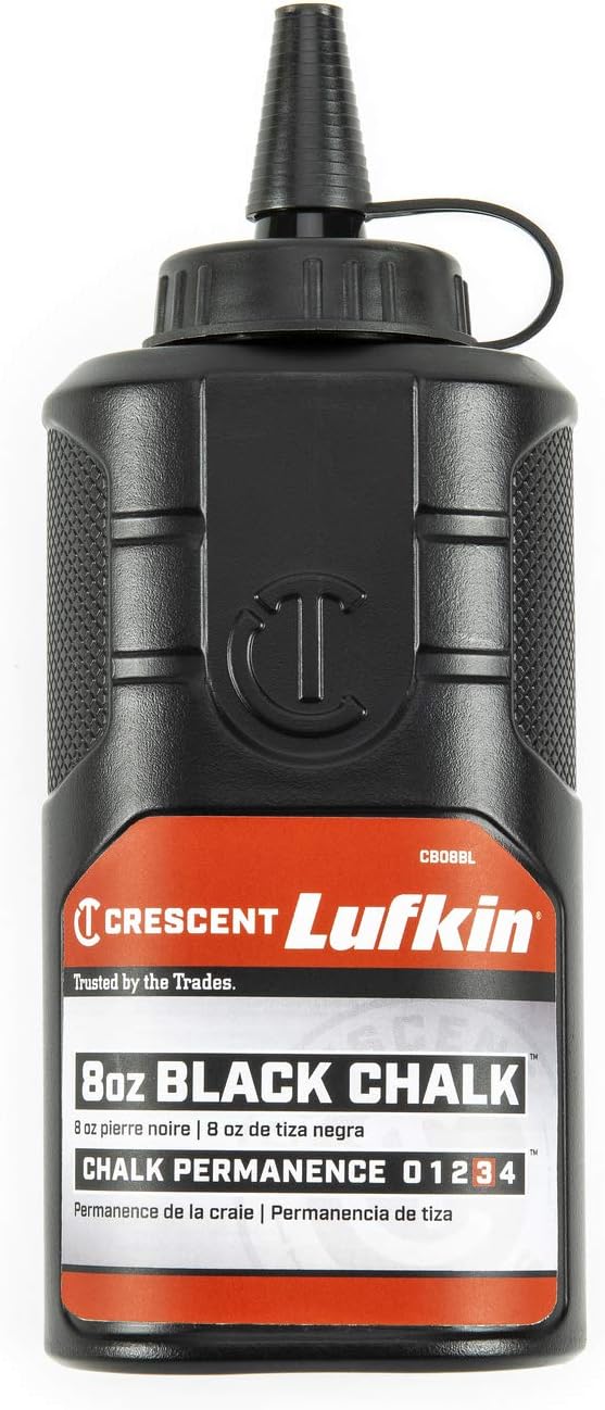 Crescent Lufkin 8 oz Black Chalk Refill - CB08BL
