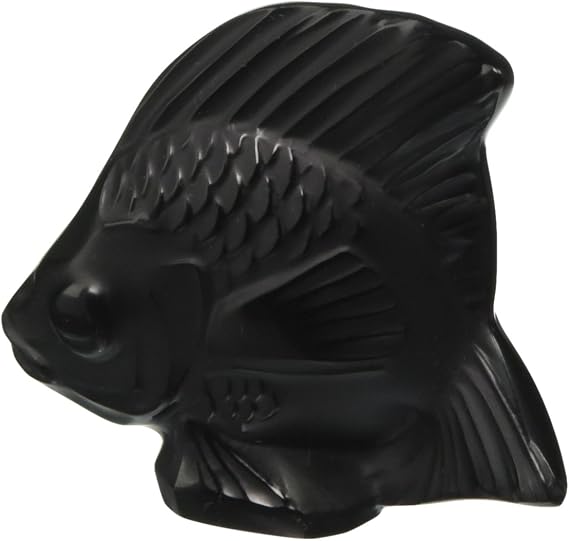 Lalique Fish-Black Crystal