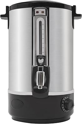 Commercial Electric Hot Water Bucket, 3.4Gal Commercial Hot Water Boiler Countertop Hot Water Dispenser Stainless Steel Electric Water Bucket for Home, Office, Restaurant