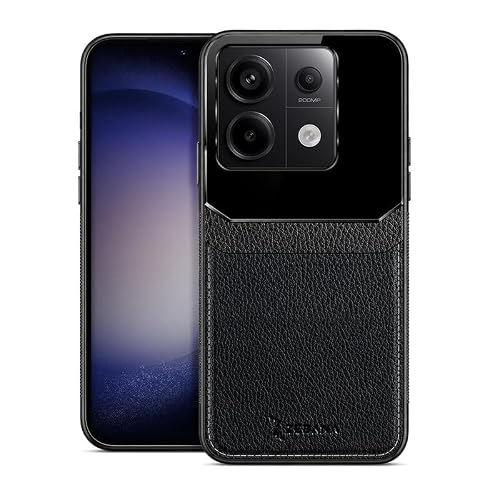 Case Compatible with Zebana Xiaomi Redmi Note 13 Pro 5G Zebana Lens Leather Case Black