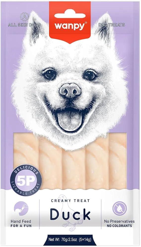 Wanpy Ördekli Krema Köpek Ödülü 5 X14 Gr