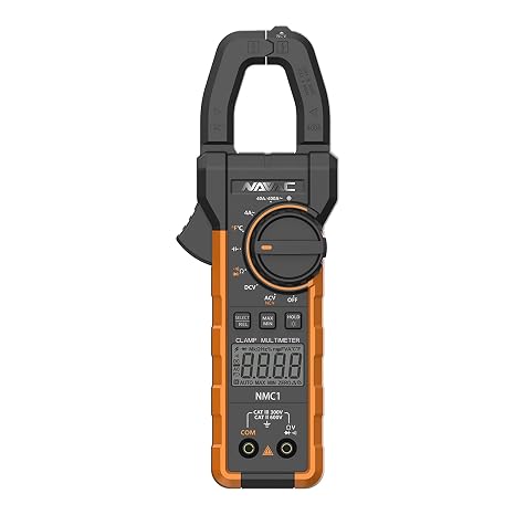 NAVAC NMC1 Digital Clamp Meter - HVAC Multimeter with Backlit Display