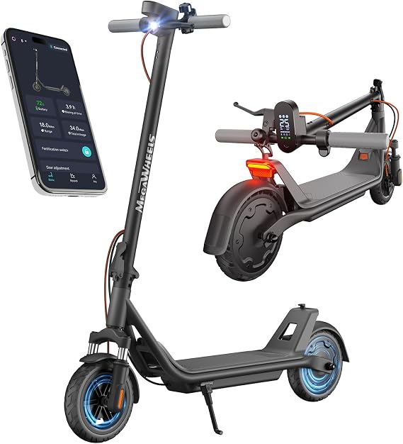 Electric Scooter for Adults, 300W Motor Up to 15.5 MPH, 8.5" Solid Tires, LED Display & APP Control, Lightweight, Foldable Electric Scooter for Commuting, UL2272 Certified