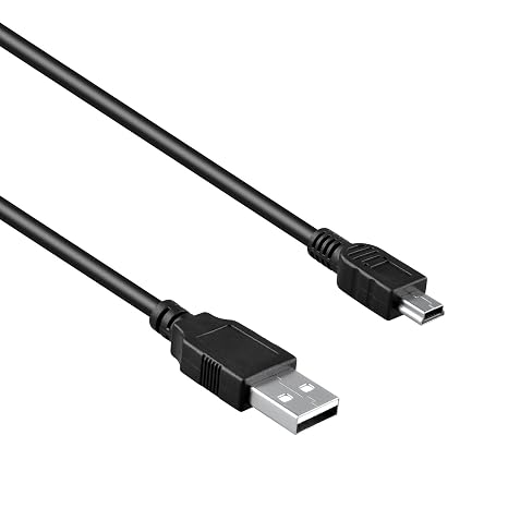 5ft USB Cable for HTC Phone/TyTn II III Titan/Passport/Insignia Digital Photo GPS MP3 /iRex/Jabra/Lowrance/iRiver Tablet/Kobo eReader/Lowrance Charging Data Cable, Black