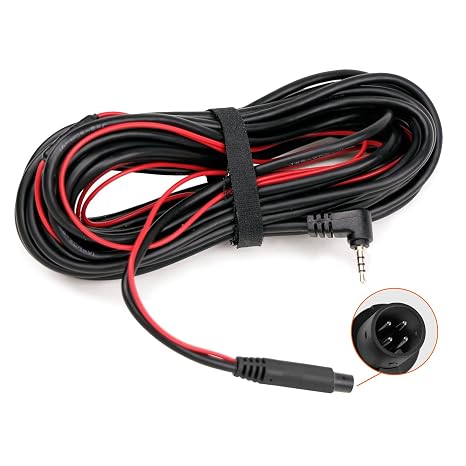 WOLFBOX 33Feet Rear Camera Longer Replacement Cable for G840S/ G930 / G840H / G850 / G850PRO / i07/ i17 / G900PRO Version with 2.5mm Jack (4-Pin)
