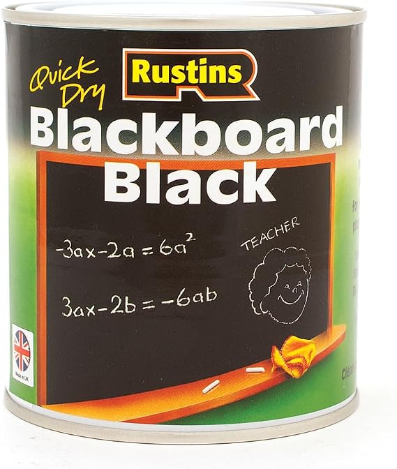 Rustins Quick Dry Blackboard Black Paint 1L