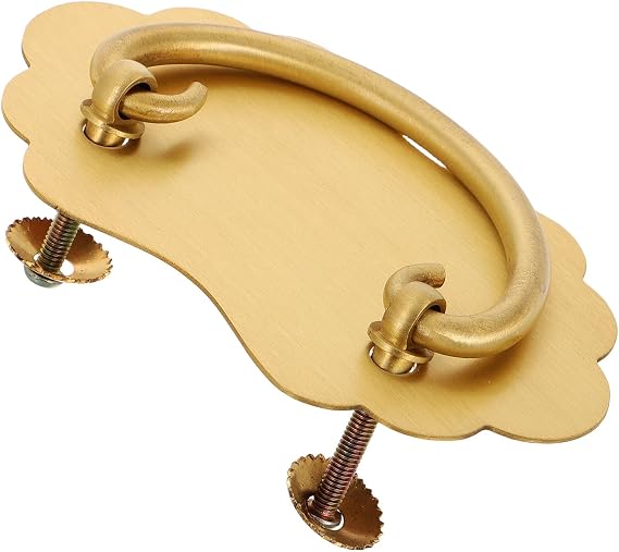 Vintage Solid Brass Drawer Pull Handle 105x62mm Antique Chinese Style Chest Cabinet Hardware for Dresser and Shoe Cabinet Furniture Accessories