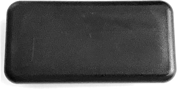 (Pack of 10) 1 x 2-1/2" Rectangular Cap Plugs - 14.20 G (ID 0.84"-0.93" W 2.34"-2.43" L) Plastic LDPE End Caps. Fence Post Finishing Caps | Furniture Glides | Fitness Equipment end Caps.