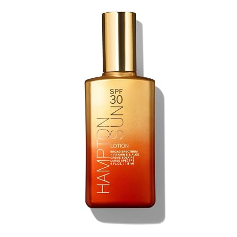 Hampton Sun SPF 30 Classic Sun Lotion Luxury Sunscreen Anti-Aging + Antioxidant-Rich Blend with Jojoba + Vitamin E Broad-Spectrum Deep Nourishment + Moisture for Supple, Radiant Skin