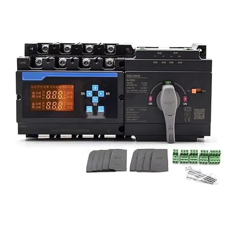 ATS 125A 250A 400A 630A 4P Dual Power Automatic Transfer Switch with Display Control Panel NXZ-250/4A NXZ-630/4A(CHNT 400A 4P)