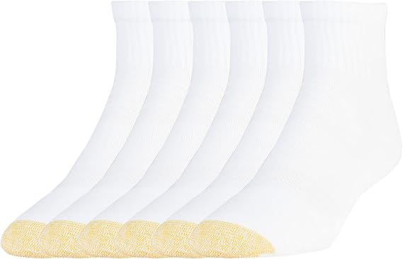 GOLDTOE Men's Tech Ankle Socks, 6-pairs