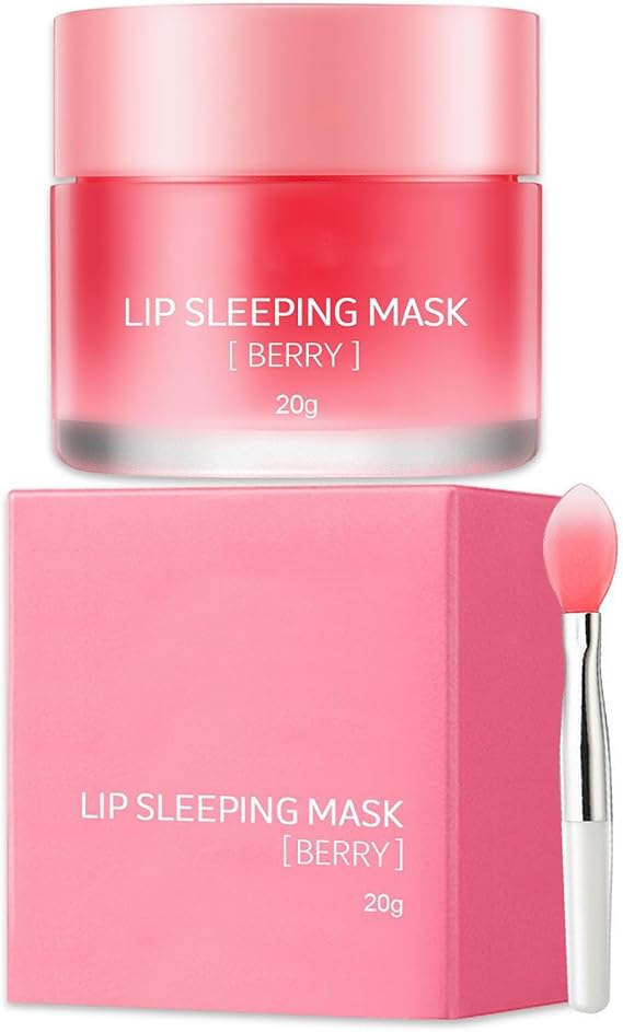 Lip Mask - Lip Sleeping Mask - Lip Sleep Mask Overnight Lip Skincare Lip Oils - Lip Moisturiser for Dry Chapped Peeling Cracked Lips Fades Lip Lines, Lip Balm for Moisture Lip Care