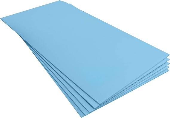 6mm XPS Foam Boards Floor Underlay Thermal Insulation Underfloor Heating (1200 x 600mm)(5 Pack), Blue