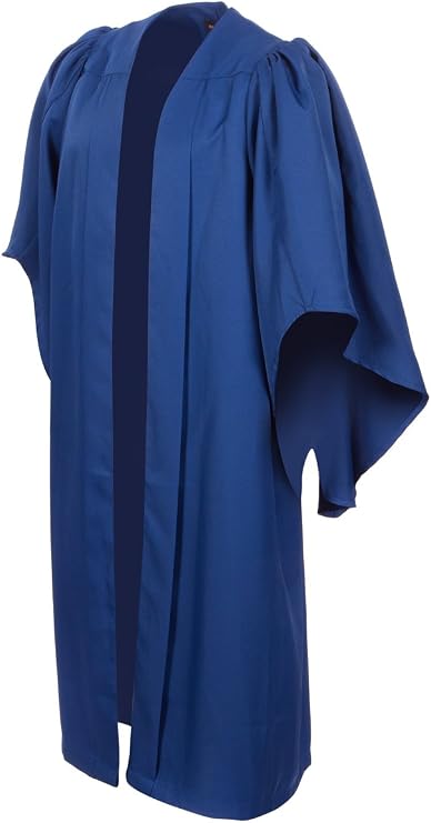 University academic graduation gown (Bachelors) in Royal Blue or Navy (5'9-5'11, Royal Blue)